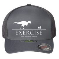 Exercise Some Motivation Required Running from T-Rex Flexfit Unipanel Trucker Cap