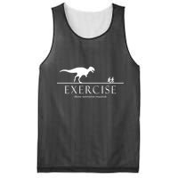 Exercise Some Motivation Required Running from T-Rex Mesh Reversible Basketball Jersey Tank