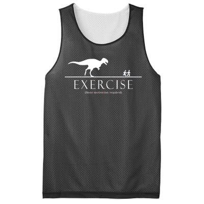 Exercise Some Motivation Required Running from T-Rex Mesh Reversible Basketball Jersey Tank