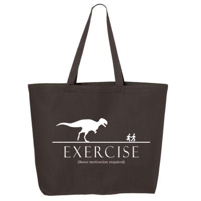 Exercise Some Motivation Required Running from T-Rex 25L Jumbo Tote