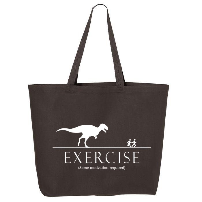 Exercise Some Motivation Required Running from T-Rex 25L Jumbo Tote