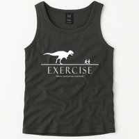 Exercise Some Motivation Required Running from T-Rex Tank Top