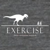 Exercise Some Motivation Required Running from T-Rex Wool Snapback Cap
