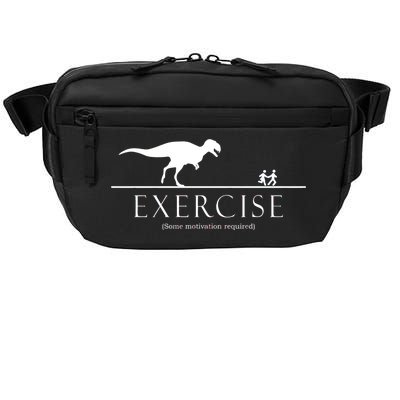 Exercise Some Motivation Required Running from T-Rex Crossbody Pack