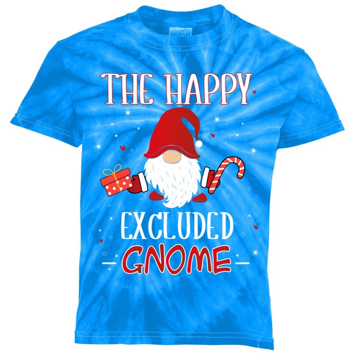 Excluded Xmas Gnome Christmas Group Costume Meaningful Gift Kids Tie-Dye T-Shirt