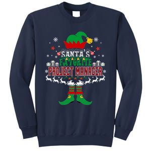 Elf Xmas Gift SantaS Favorite Project Manager Ugly Sweater Sweatshirt