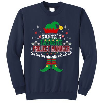 Elf Xmas Gift SantaS Favorite Project Manager Ugly Sweater Sweatshirt