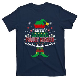 Elf Xmas Gift SantaS Favorite Project Manager Ugly Sweater T-Shirt