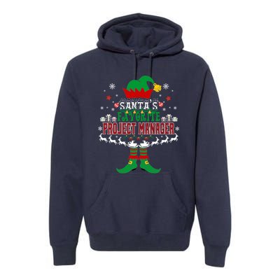 Elf Xmas Gift SantaS Favorite Project Manager Ugly Sweater Premium Hoodie