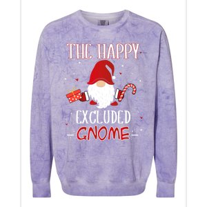 Excluded Xmas Gnome Christmas Group Costume Gift Colorblast Crewneck Sweatshirt