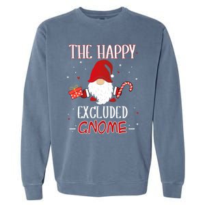 Excluded Xmas Gnome Christmas Group Costume Gift Garment-Dyed Sweatshirt