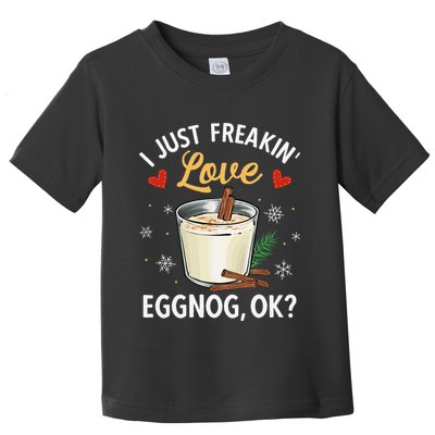 Eggnog Xmas Merry Christmas Toddler T-Shirt
