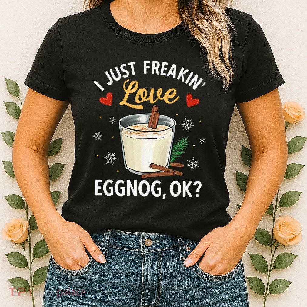 Eggnog Xmas Merry Christmas Womens T-Shirt