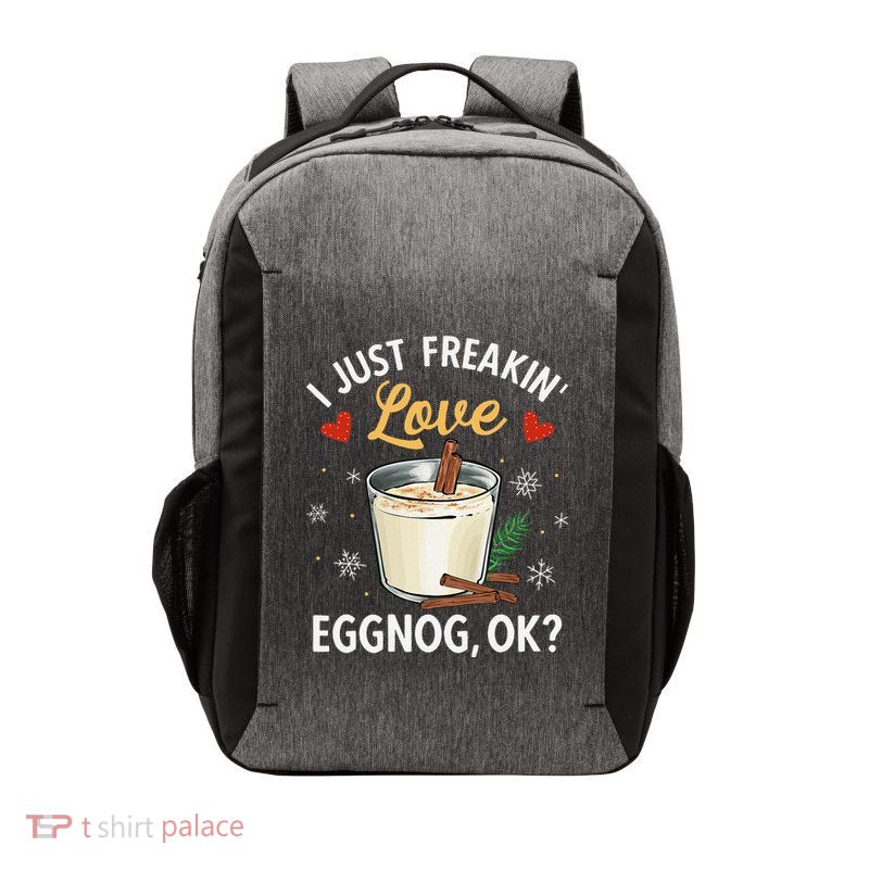 Eggnog Xmas Merry Christmas Vector Backpack