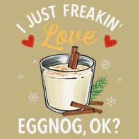 Eggnog Xmas Merry Christmas Magnet