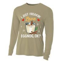 Eggnog Xmas Merry Christmas Cooling Performance Long Sleeve Crew
