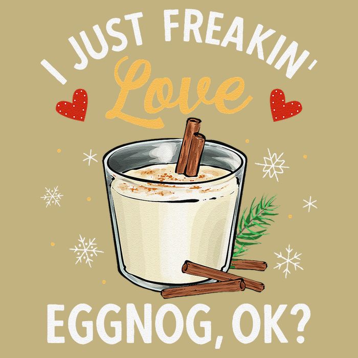 Eggnog Xmas Merry Christmas Cooling Performance Long Sleeve Crew