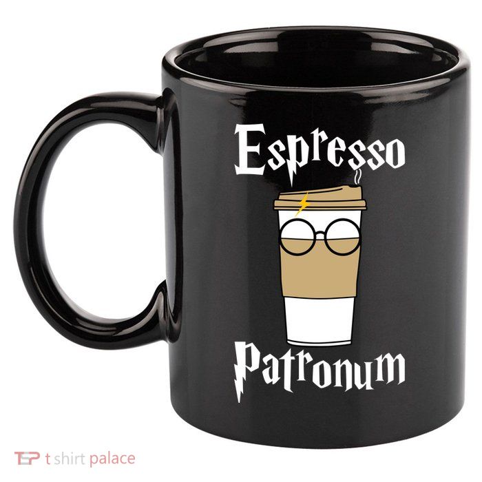Espresso Patronum Funny Coffee 11oz C Handle Ceramic Mug