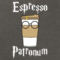 Espresso Patronum Funny Coffee Cotton Canvas Backpack
