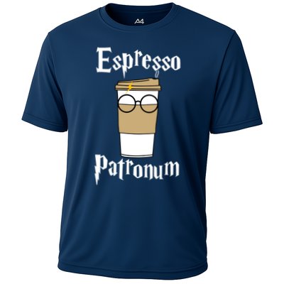 Espresso Patronum Funny Coffee Performance Shirt