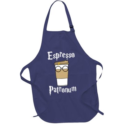 Espresso Patronum Funny Coffee Full-Length Apron With Pockets