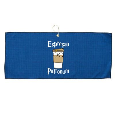 Espresso Patronum Funny Coffee Large Microfiber Waffle Golf Towel