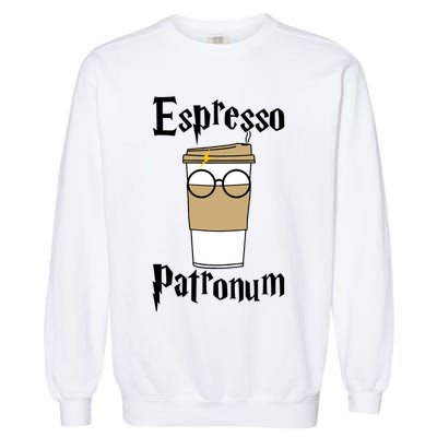 Espresso Patronum Funny Coffee Garment-Dyed Sweatshirt