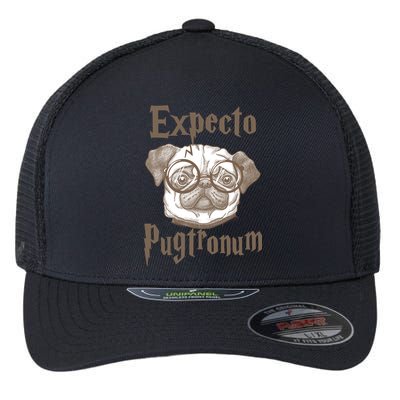 Expecto Pugtronum Funny Pug Flexfit Unipanel Trucker Cap