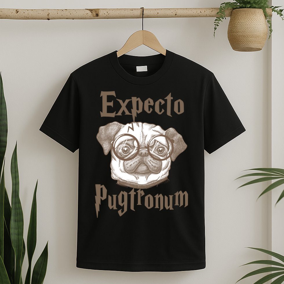 Expecto Pugtronum Funny Pug T-Shirt