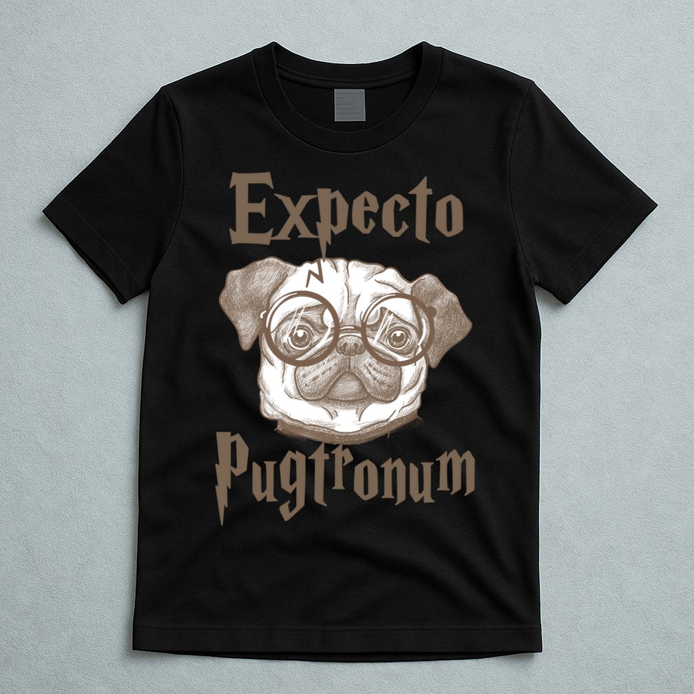 Expecto Pugtronum Funny Pug T-Shirt