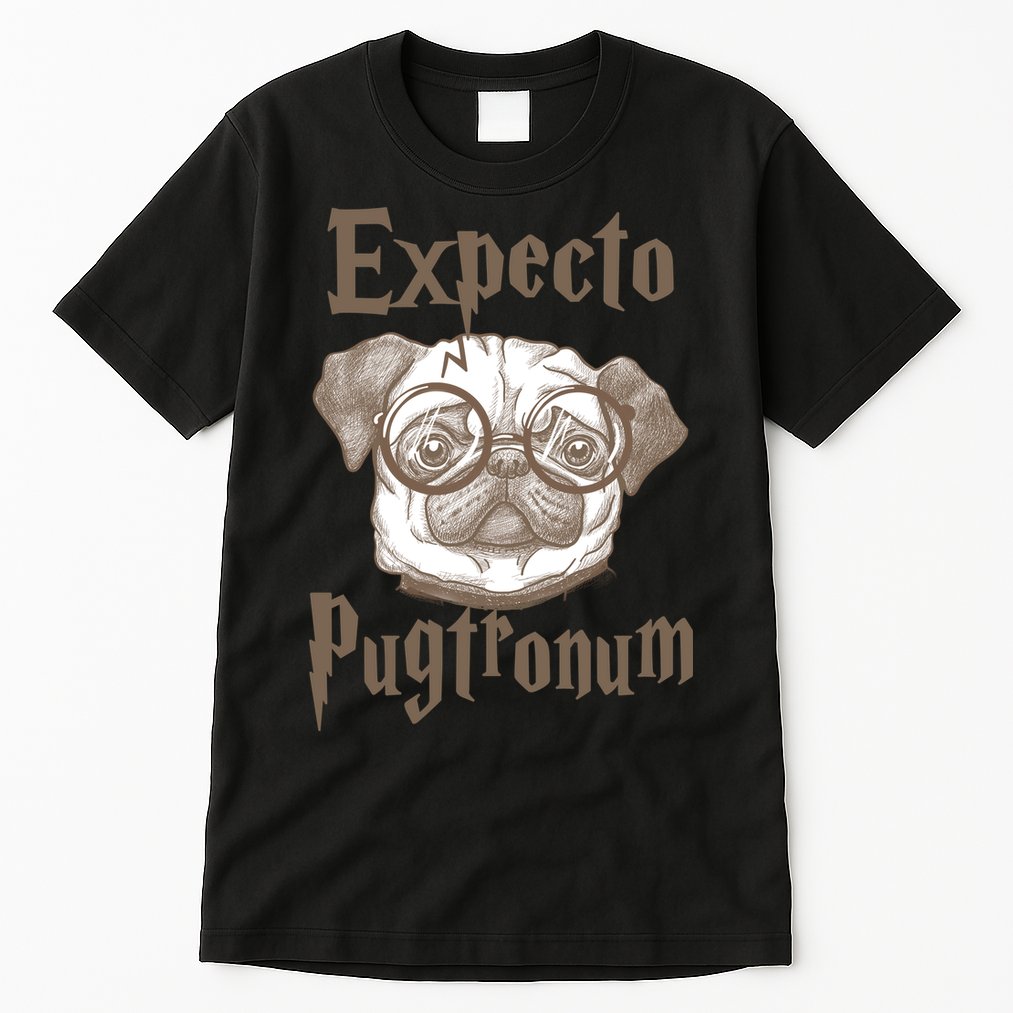 Expecto Pugtronum Funny Pug Tall T-Shirt