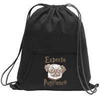 Expecto Pugtronum Funny Pug Sweatshirt Cinch Pack Bag