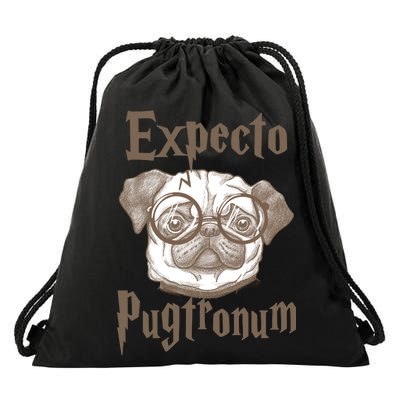 Expecto Pugtronum Funny Pug Drawstring Bag