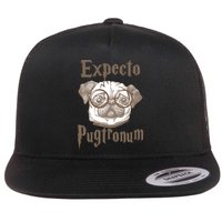Expecto Pugtronum Funny Pug Flat Bill Trucker Hat