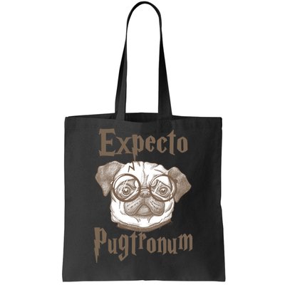 Expecto Pugtronum Funny Pug Tote Bag