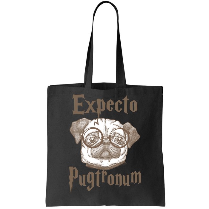 Expecto Pugtronum Funny Pug Tote Bag