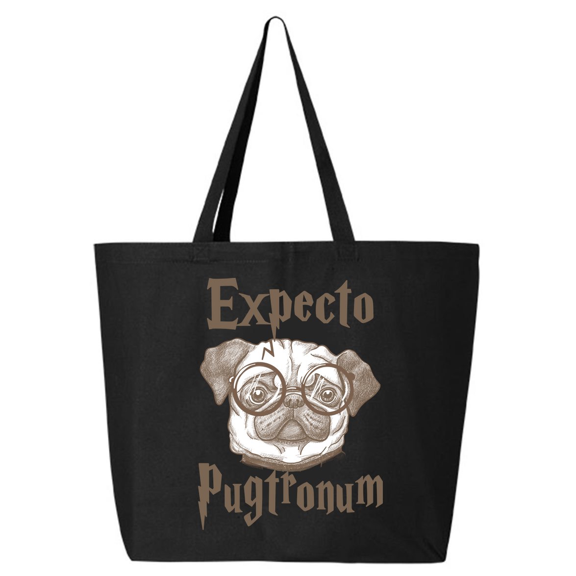 Expecto Pugtronum Funny Pug 25L Jumbo Tote