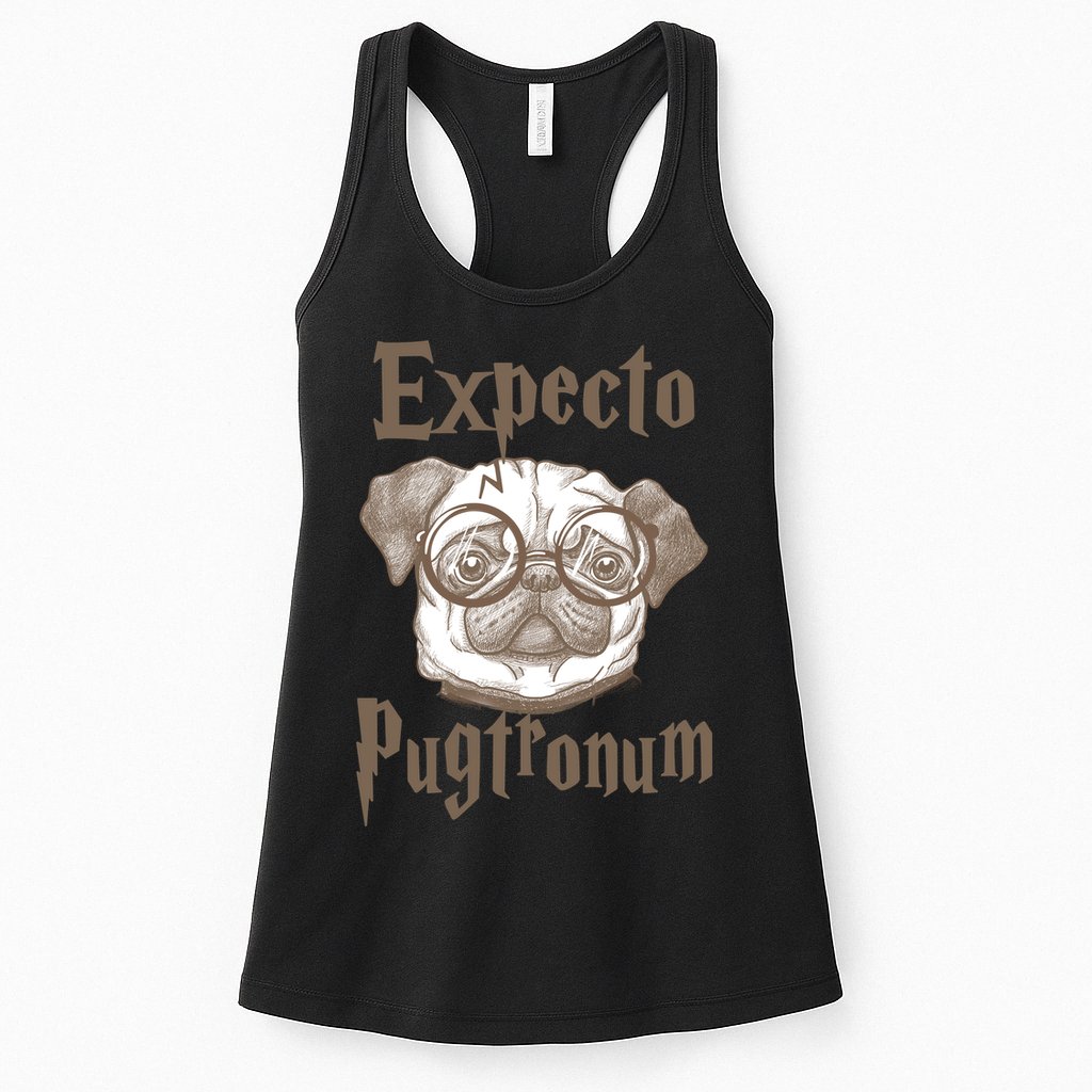 Expecto Pugtronum Funny Pug Womens Tank Top