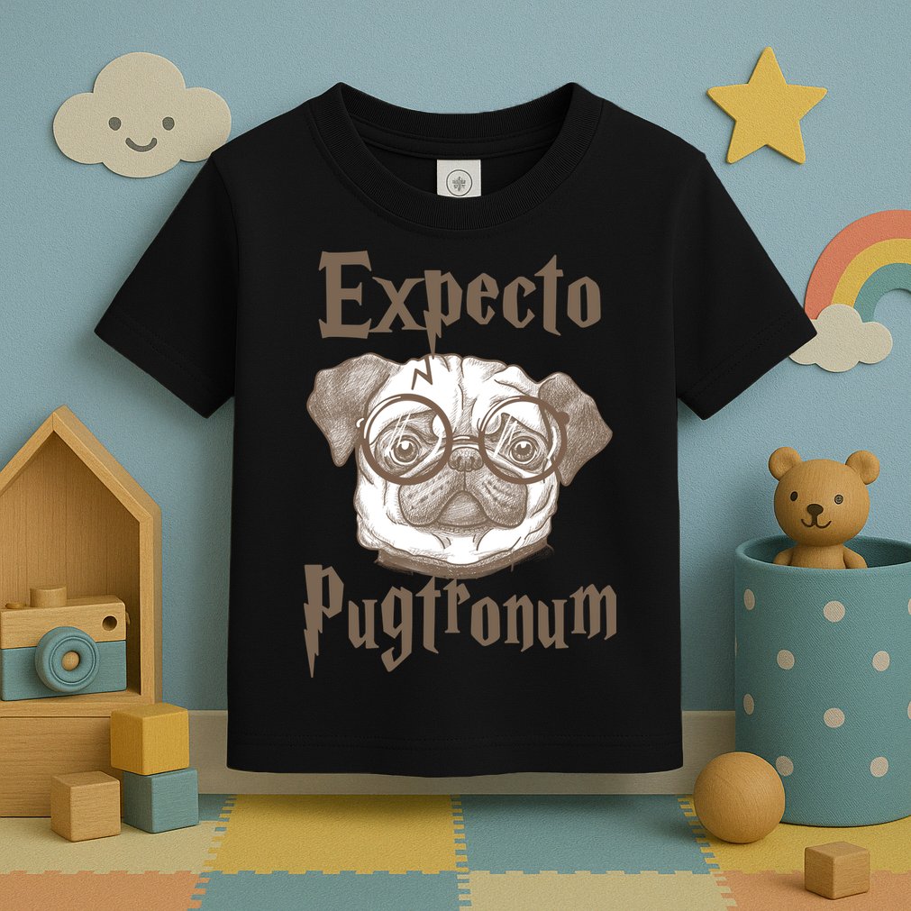 Expecto Pugtronum Funny Pug Toddler T-Shirt