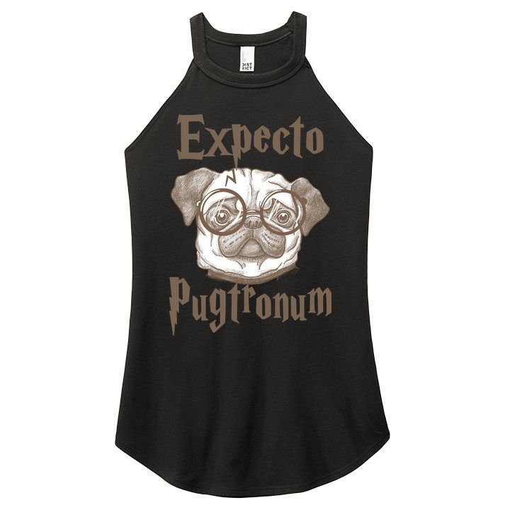 Expecto Pugtronum Funny Pug Women's Perfect Tri Rocker Tank