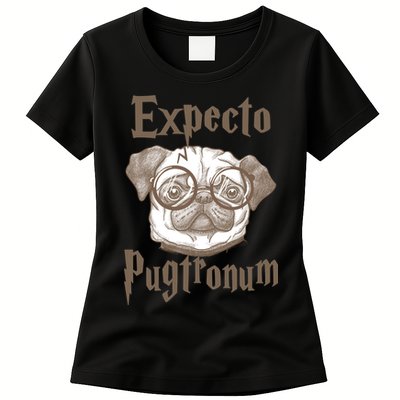 Expecto Pugtronum Funny Pug Womens T-Shirt