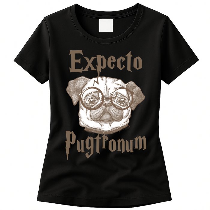 Expecto Pugtronum Funny Pug Womens T-Shirt