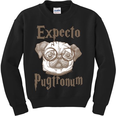 Expecto Pugtronum Funny Pug Kids Sweatshirt