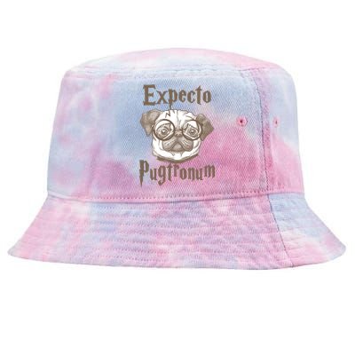 Expecto Pugtronum Funny Pug Tie-Dyed Bucket Hat