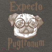 Expecto Pugtronum Funny Pug Cotton Canvas Backpack