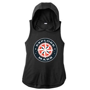 Explore Mars Ladies PosiCharge Tri-Blend Wicking Draft Hoodie Tank