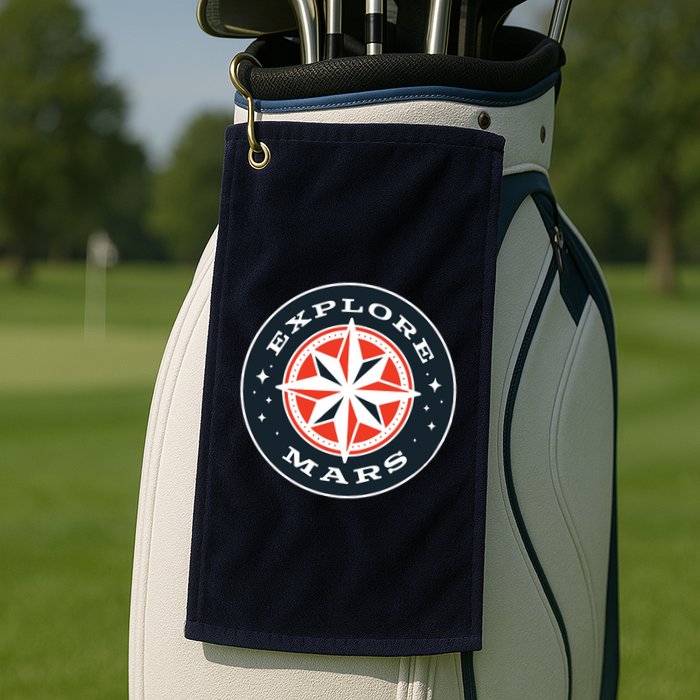 Explore Mars Golf Towel