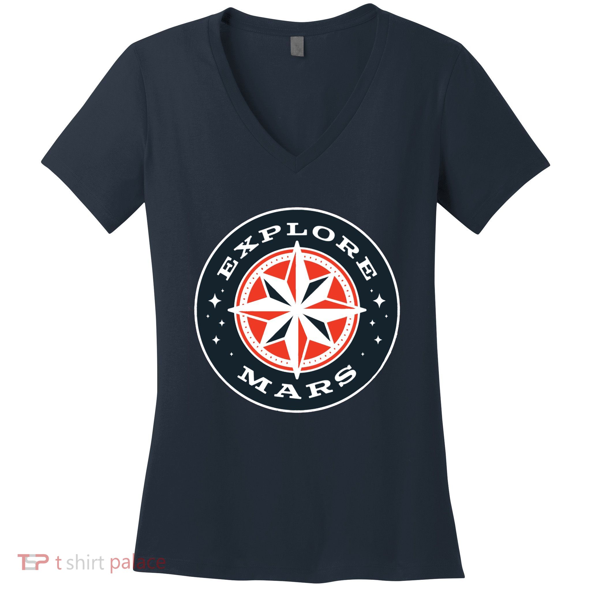 Explore Mars Women's V-Neck T-Shirt