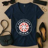 Explore Mars Women's V-Neck T-Shirt