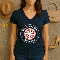 Explore Mars Women's V-Neck T-Shirt